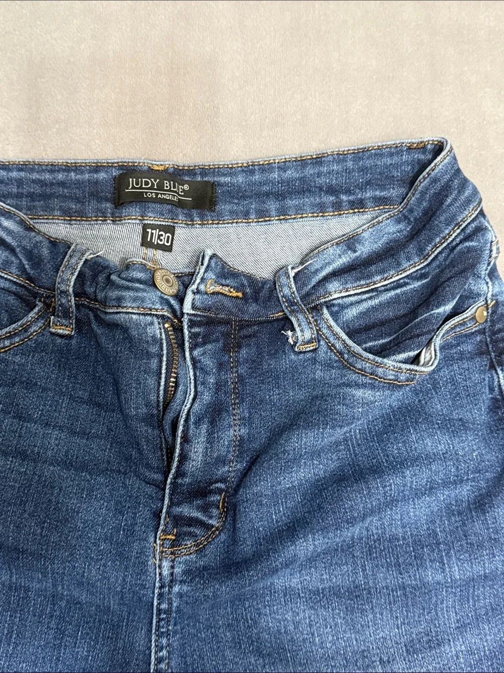 Judy Blue Dark Blue High-Rise Skinny Jeans style 88365 item 72507